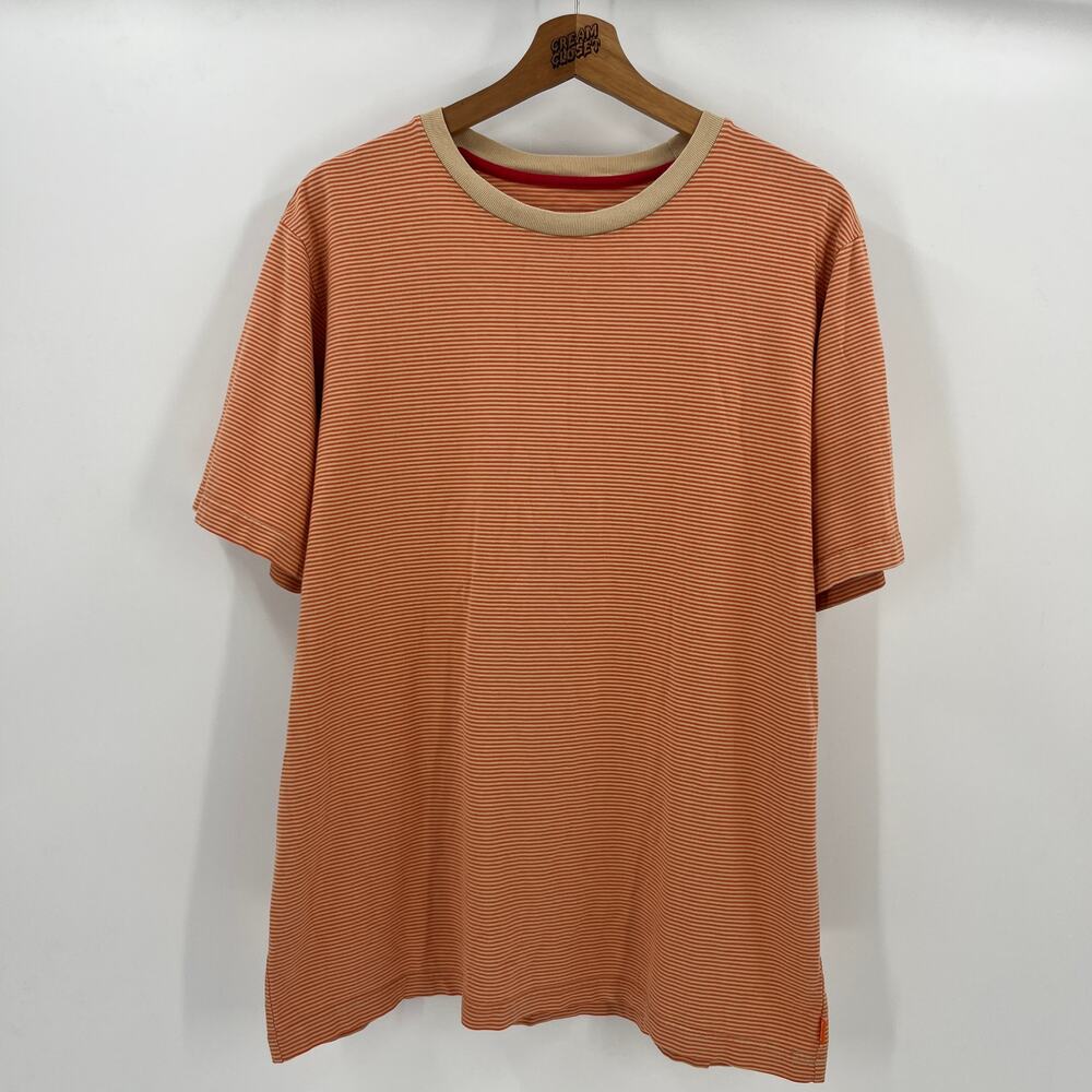 Supreme NYC Striped Tee in Orange L